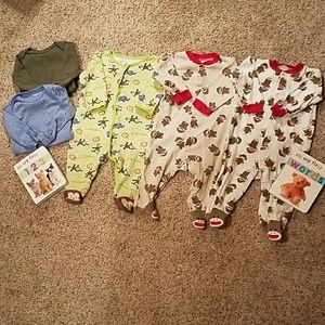 Toddler 9 month Boy Carter Onsie Lot - Monkies!